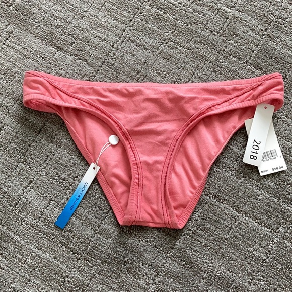 Lucky Brand Suede With Me Bikini Bottom Pink - Picture 4 of 10